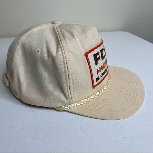 Vintage San Sun FCS Aggregate Fla Crushed Stone Co Patch Cream Trucker Hat OSFA - Picture 7 of 13